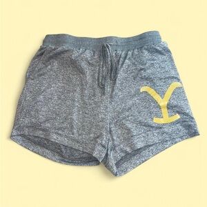 Gray Lounge Shorts with Yellowstone “Y”